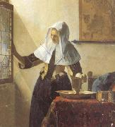 Jan Vermeer Vrouw met waterkan (mk26) oil